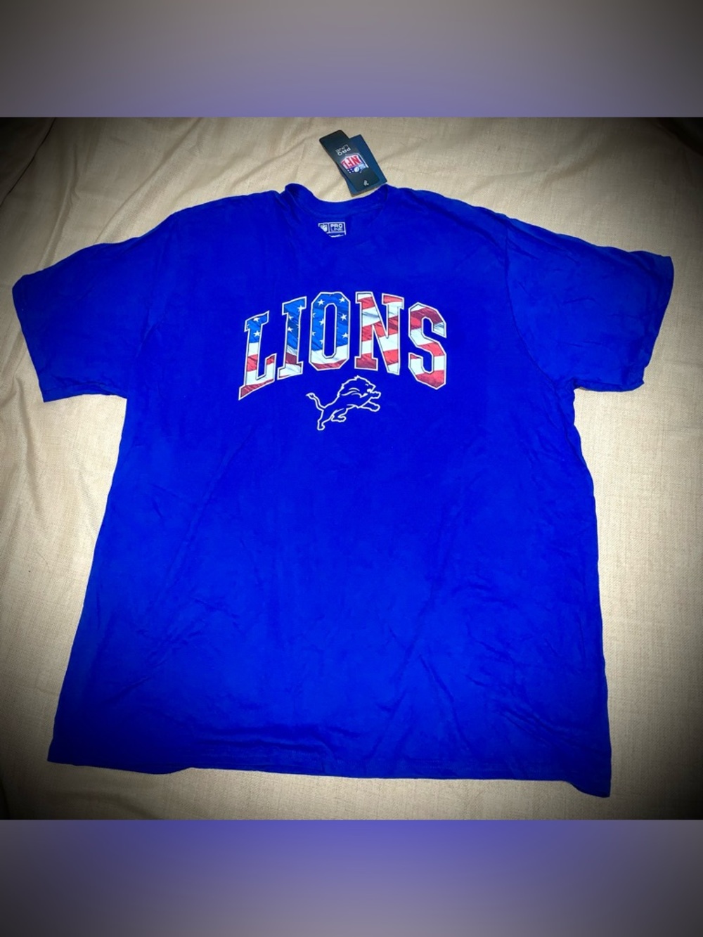 Detroit Lions Stafford #9 Graphic Tee Blue 2XL NFL Pro Line NWT